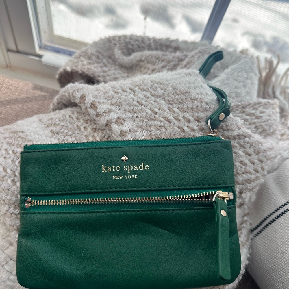Kate Spade Emerald Green Wristlet